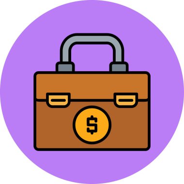 çanta çanta simgesi doldurulmuş taslak biçimi