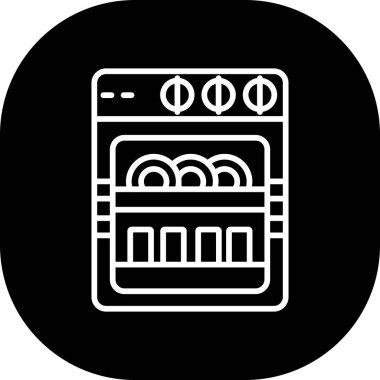 Fırın. Web simgesi basit illüstrasyon