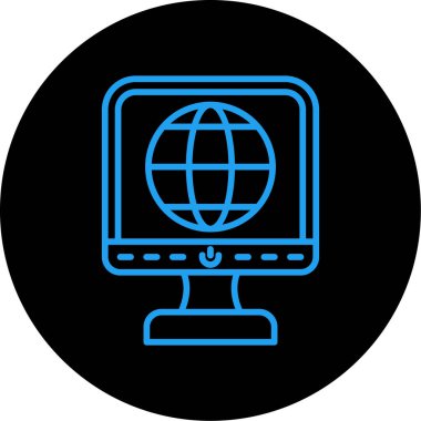 seo modern simgesinin vektör illüstrasyonu