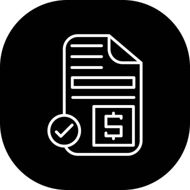 Soyut arka grupta izole edilmiş belge simgesini kontrol et