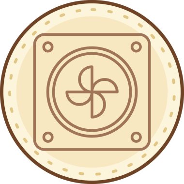 Yuvarlak bir simgenin arka planının vektör illüstrasyonu