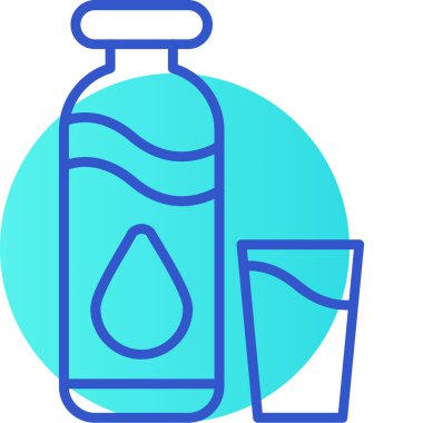 şişe simgesi, vektör illüstrasyonu