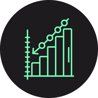 grafik simgesinin vektör illüstrasyonu