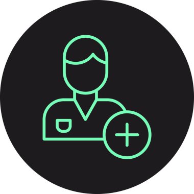 Tıbbi bir simgenin vektör illüstrasyonu