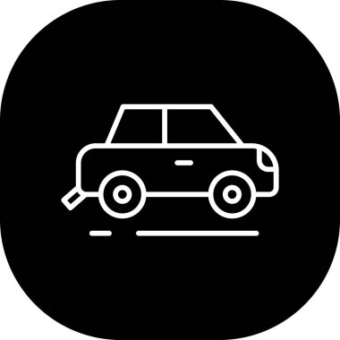 araba simgesi vektör illüstrasyonu