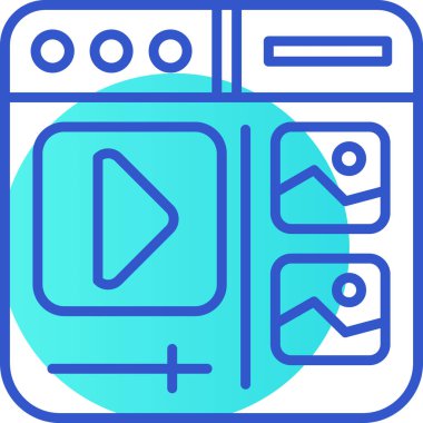 Bilgisayar izleyici simgesi - taslak biçimi