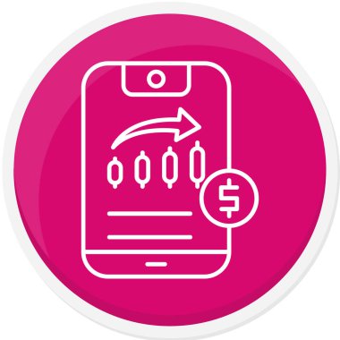 hareket eden telefon vektör çizim