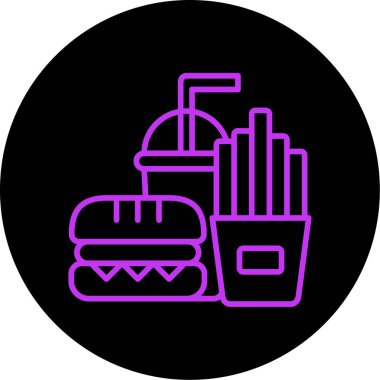 Gıda simgesinin vektör illüstrasyonu