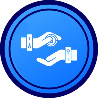 Dokunmatik ekran simgesinin vektör illüstrasyonu