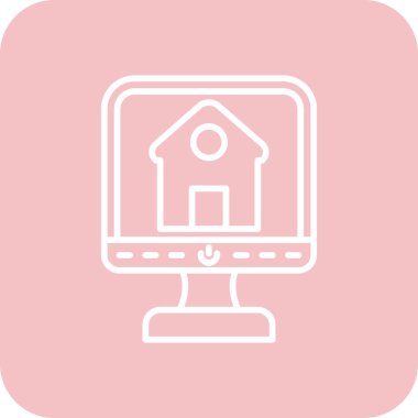 Bilgisayar. Web simgesi vektör illüstrasyonu