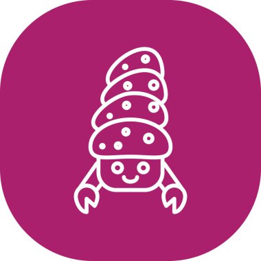 sevimli ve komik canavar.