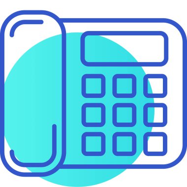 Hesap makinesi simgesi. Web için hesap makinesi vektör simgelerinin basit çizimi