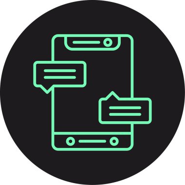 Vektör telefon simgesi illüstrasyonu