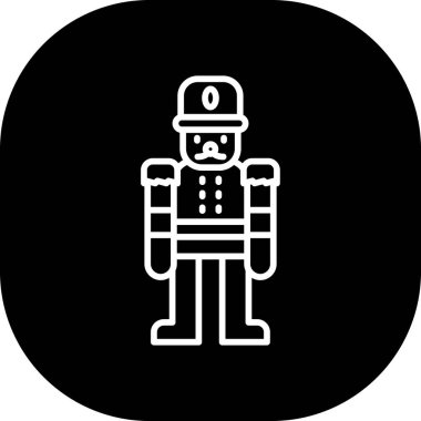 Benzersiz Robot Vektör Kabartma Simgesi