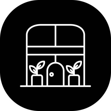 Bir ev simgesinin vektör illüstrasyonu