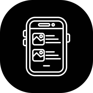 metin simgesi olan akıllı telefon