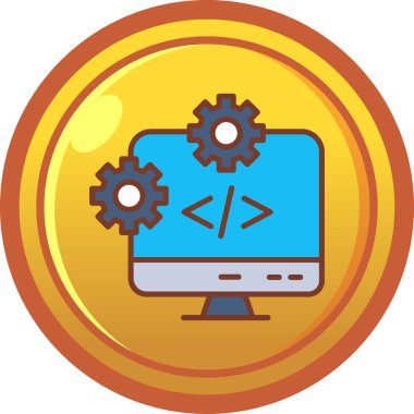 Ayarlama. Web simgesi basit illüstrasyon