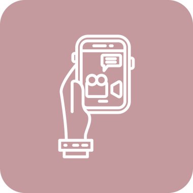 Akıllı telefon vektör illüstrasyon tasarımlı cep telefonu