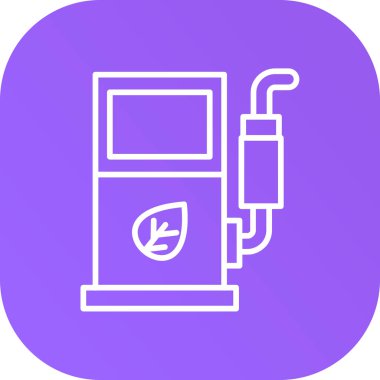 Yakıt istasyonu. Web simgesi basit tasarım