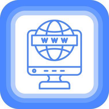 dünya web simgesi basit tasarım