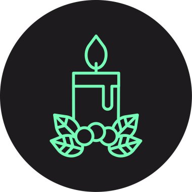 Bir mumun vektör illüstrasyonu