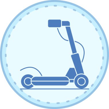 Motosiklet scooter ikonu. vektör illüstrasyonu
