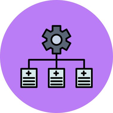 vektör ağ simgesi çizimi