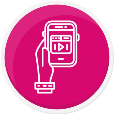 akıllı telefon simgesi vektör illüstrasyonu