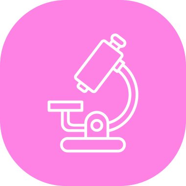 mikroskop simgesi, vektör illüstrasyonu basit tasarım