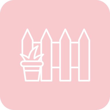 Bir çiçek simgesinin vektör illüstrasyonu