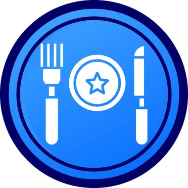 Restoran çanağı etiket simgesi