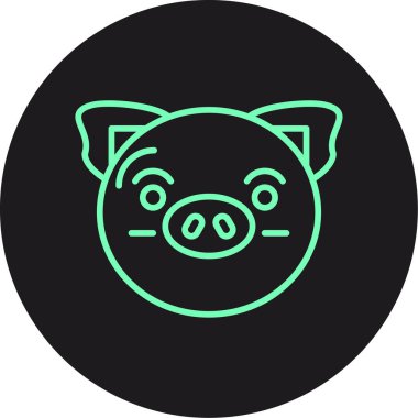 vektör domuz resimleme