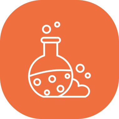 Mataranın laboratuvar simgesi taslak biçiminde