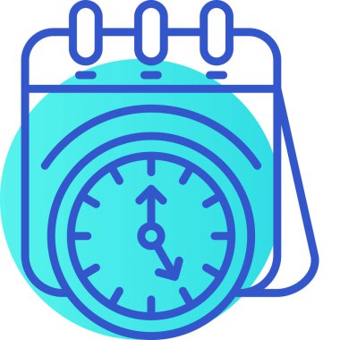 saat vektör simgesi modern illüstrasyon