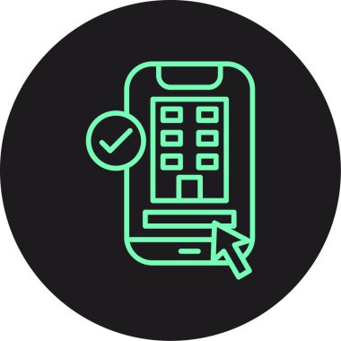 Vektör Mobil simge illüstrasyonu