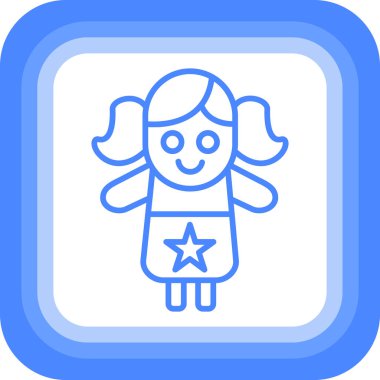 Bir yıldız simgesinin vektör illüstrasyonu