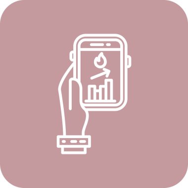 İnsan eli vektör illüstrasyon tasarımlı akıllı telefon