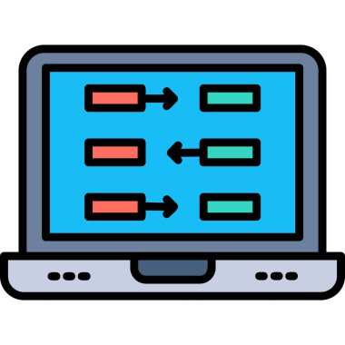 planlama simgesi, vektör illüstrasyonu basit tasarım
