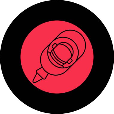 Modern b 'nin vektör illüstrasyonu boru simgesinden yoksun