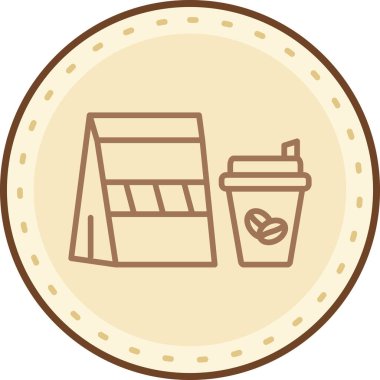 Gıda simgesinin vektör illüstrasyonu