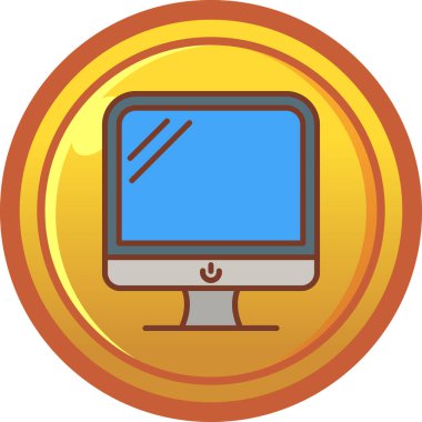 bilgisayar simgesi vektör illüstrasyonu