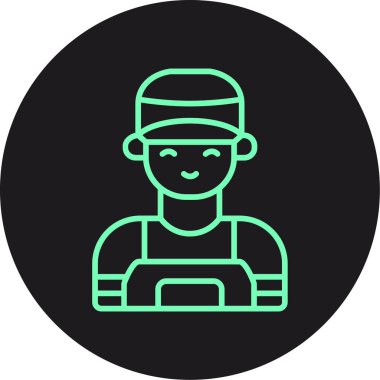 Bir insan simgesinin vektör illüstrasyonu