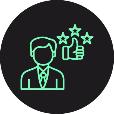 Müşteri geribildirim simgesi, vektör illüstrasyonu