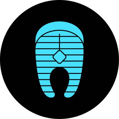 Maskeli bir kadının vektör çizimi