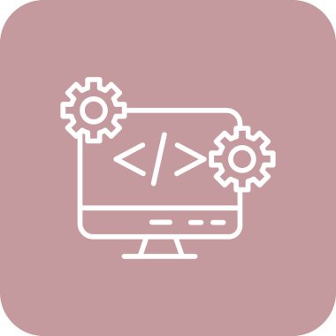 Programlama. Web simgesi basit tasarım