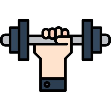 dambıl kaldırma spor simgesi