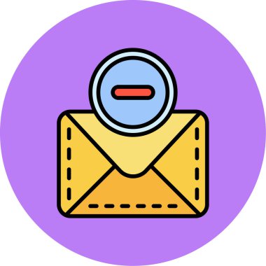 İçinde harf simgesi olan zarf. e-posta ve e-posta teması. Yalnız tasarım. vektör illüstrasyonu