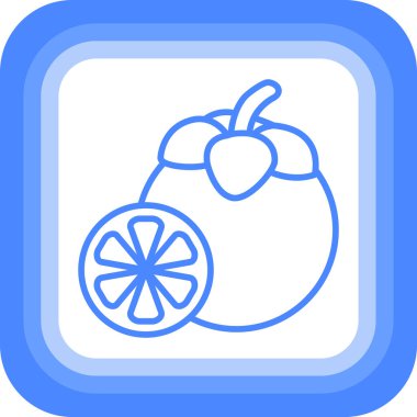 Bir meyve simgesinin vektör illüstrasyonu