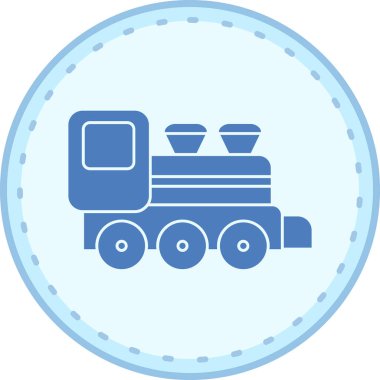 tren. Web simgesi basit illüstrasyon