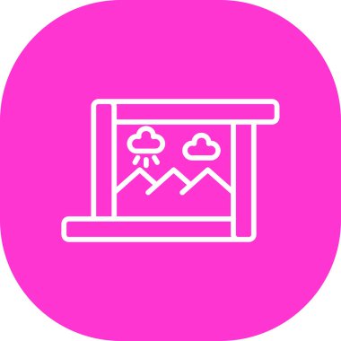 Bulut simgesi vektör illüstrasyonu